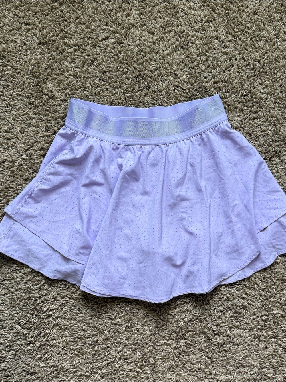 90 Degrees Women's Lavender Lightstreme Athletic Skirt Size Large